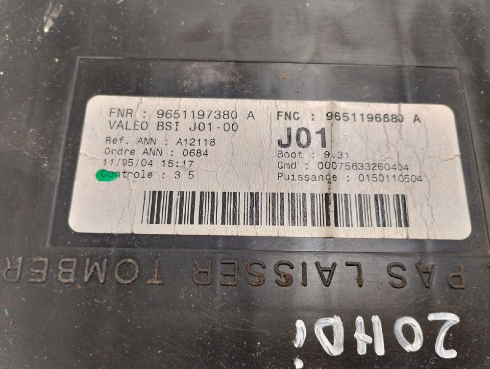 CAJA RELES FUSIBLES CITROEN C5 2004 2.0 HDI MT 109CV