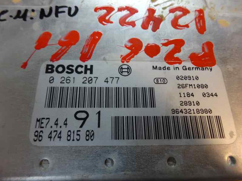 CENTRALITA MOTOR UCE PEUGEOT 206 1.6 MT 110CV