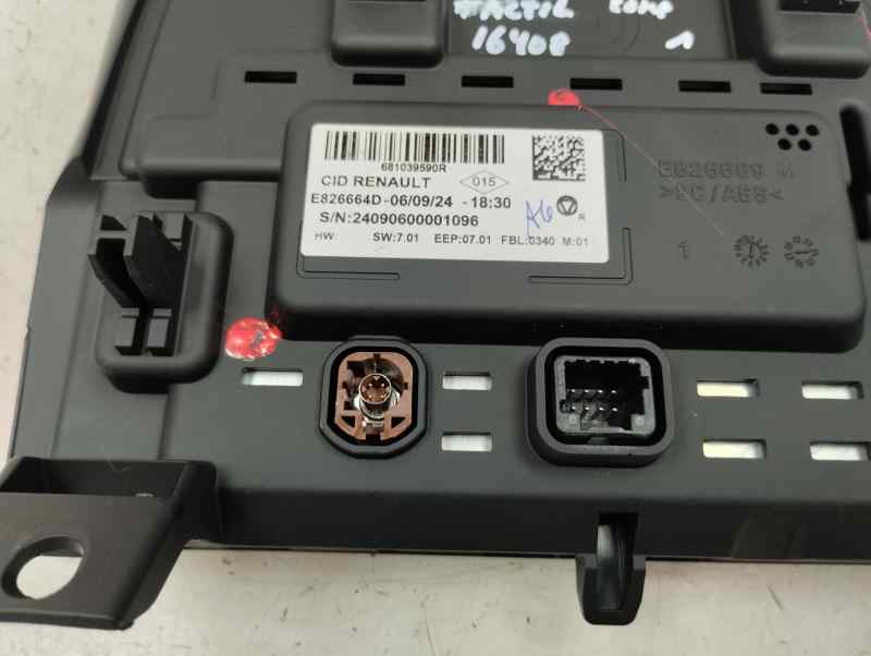 PANTALLA MULTIFUNCION RENAULT CAPTUR 1.0 MT 100CV | 74KW