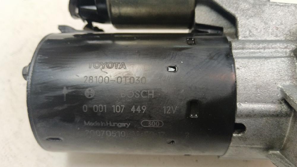 MOTOR ARRANQUE TOYOTA AURIS 1.6 MT 124CV | 91KW