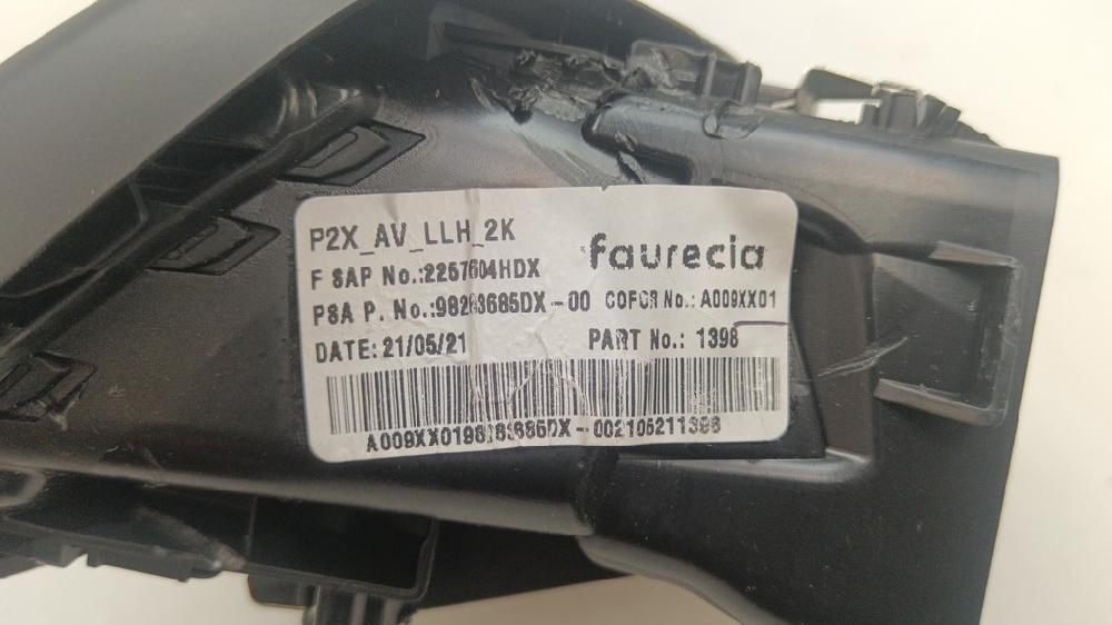 REJILLA AIRE DELANTERA IZQUIERDA PEUGEOT 208 1.5 MT 102CV | 75KW