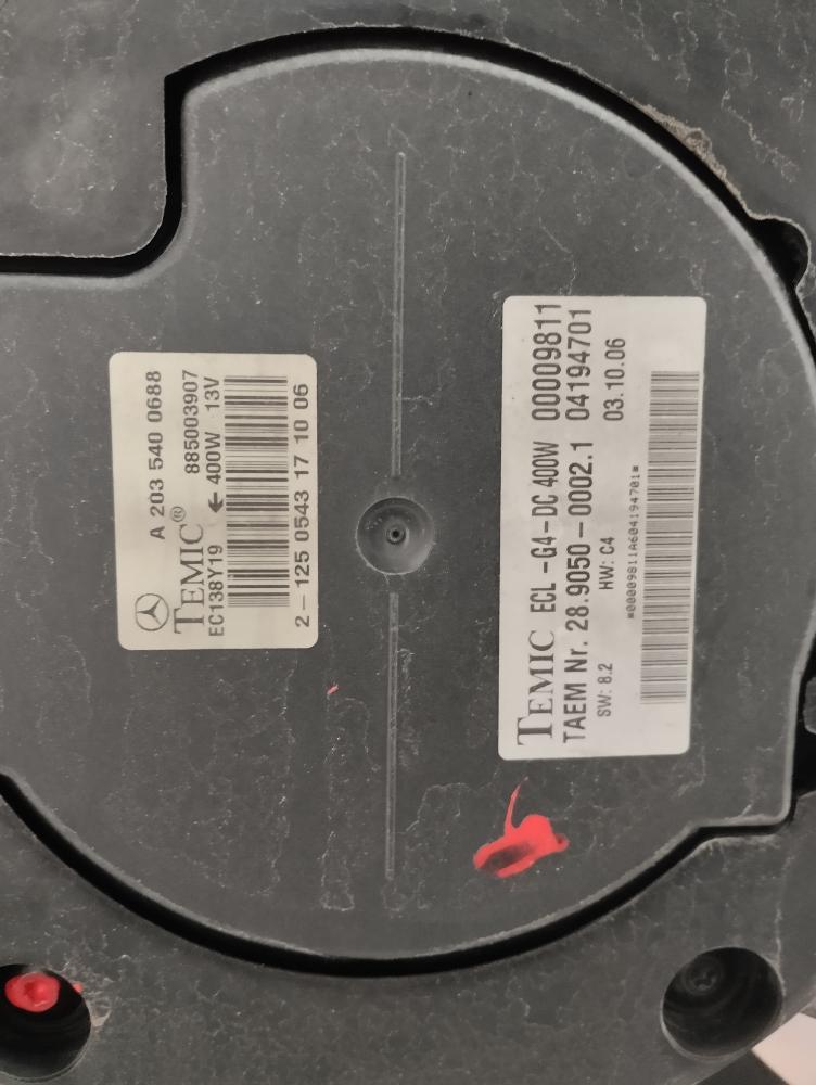 ELECTROVENTILADOR MERCEDES BENZ CLASE C 1.8 C 180 KOMPRESSOR MT 143CV