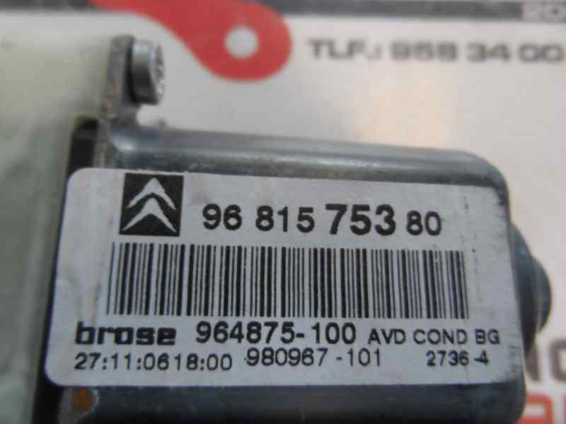 MOTOR ELEVALUNAS DELANTERO DERECHO CITROEN C4 2007 1.6 AMT 109CV | 80KW