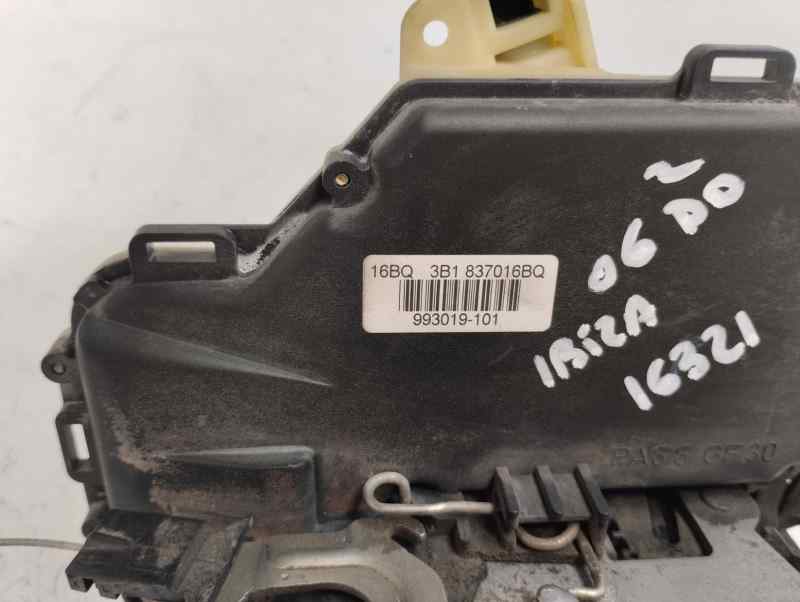 CERRADURA PUERTA DELANTERA DERECHA SEAT IBIZA 1.9 TDI MT 100CV