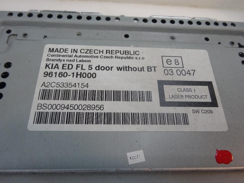 SISTEMA AUDIO RADIO CD KIA CEED 1.4 MT 90CV | 66KW