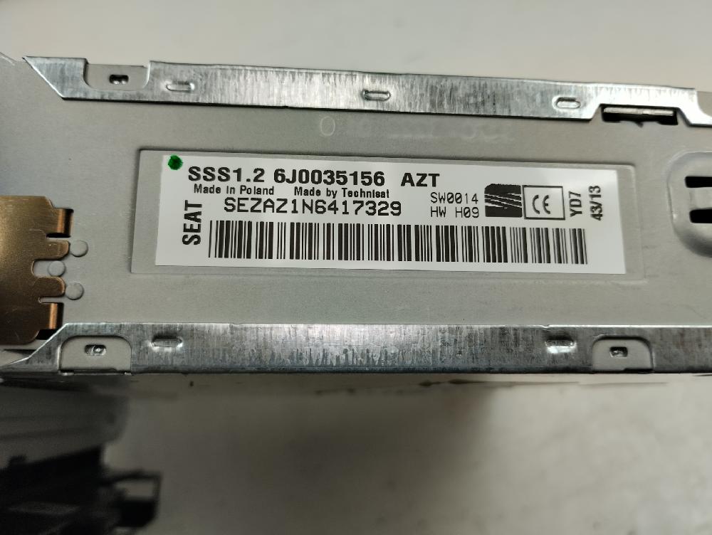 SISTEMA AUDIO RADIO CD SEAT IBIZA 1.2 TSI MT 85CV
