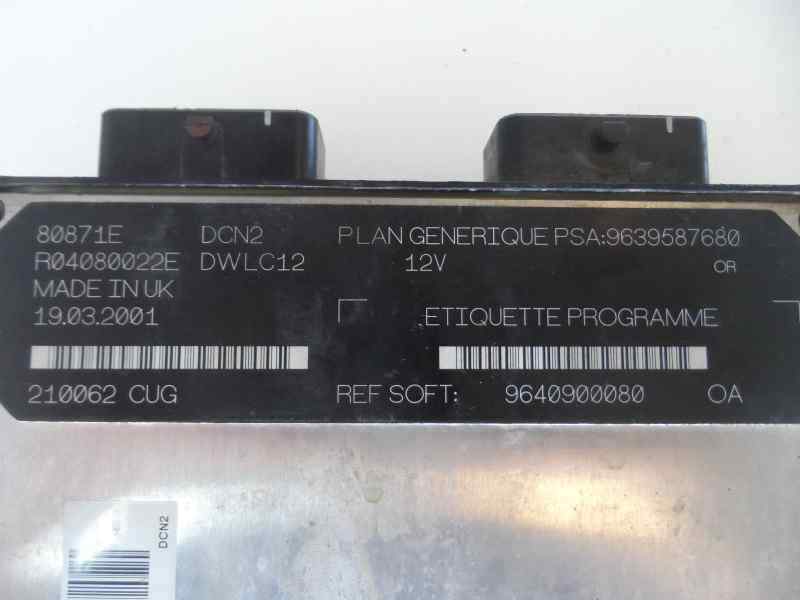 CENTRALITA MOTOR UCE PEUGEOT 306 2001 1.9 MT D 69CV
