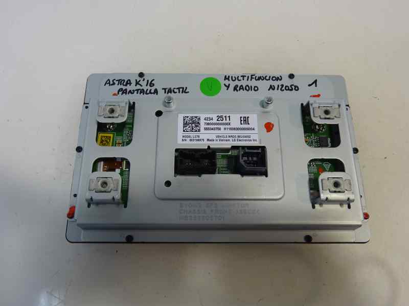 PANTALLA MULTIFUNCION OPEL ASTRA 1.4 T MT 125CV | 92KW