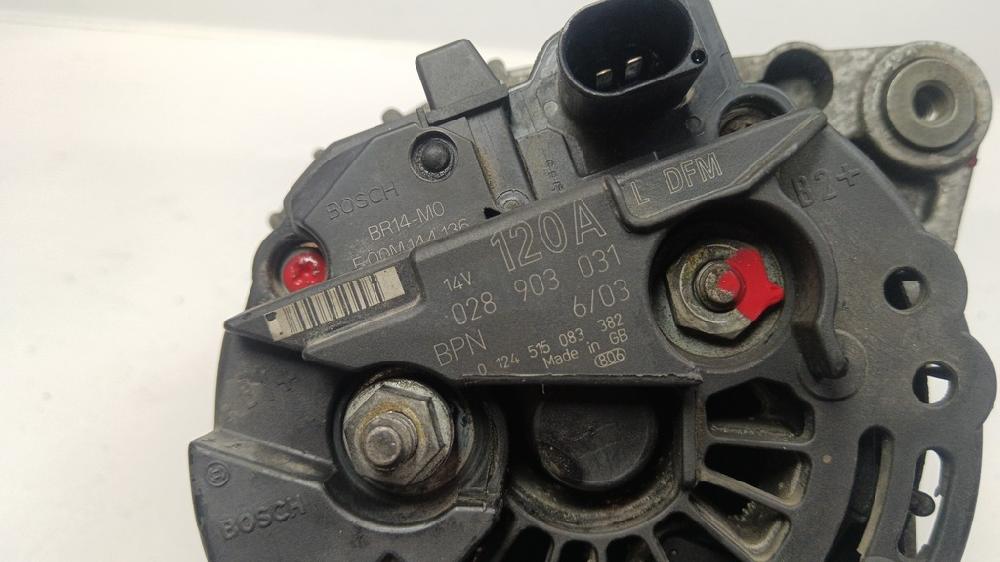 ALTERNADOR VOLKSWAGEN PASSAT 2002 1.9 TDI 6MT 130CV