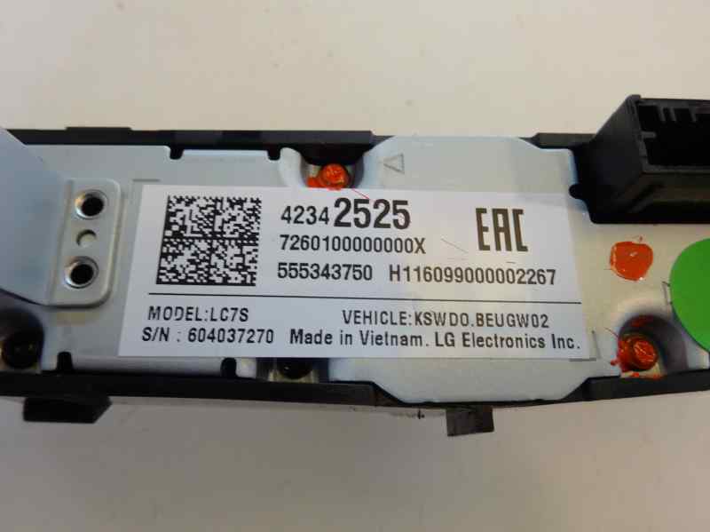 SISTEMA AUDIO RADIO CD OPEL ASTRA 1.4 T MT 125CV | 92KW