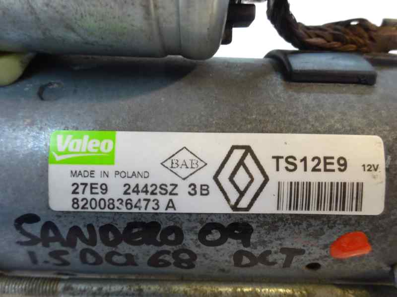 MOTOR ARRANQUE DACIA SANDERO 1.5 DCI MT 68CV
