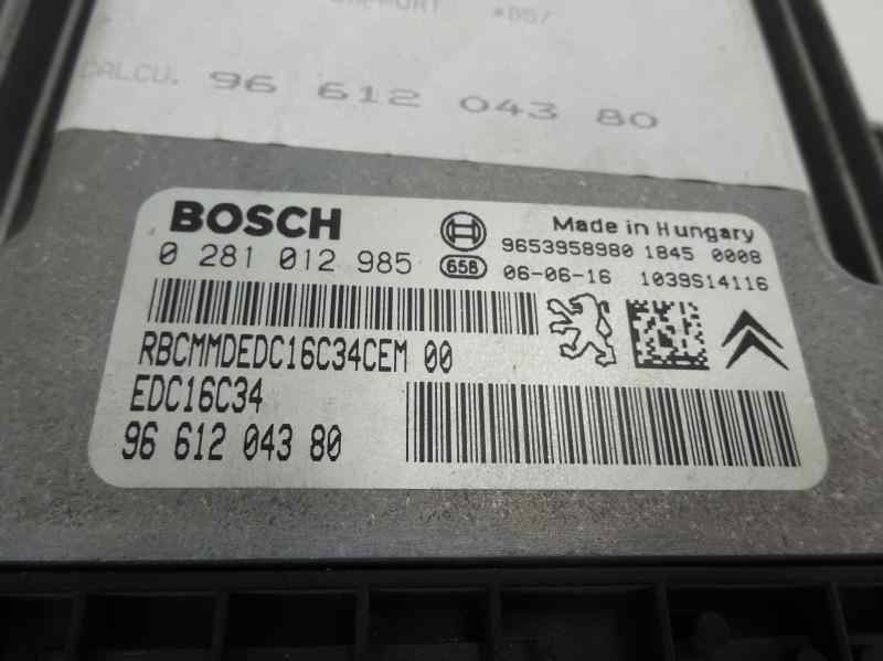 CENTRALITA MOTOR UCE CITROEN C4 2006 1.6 HDI MT 110CV
