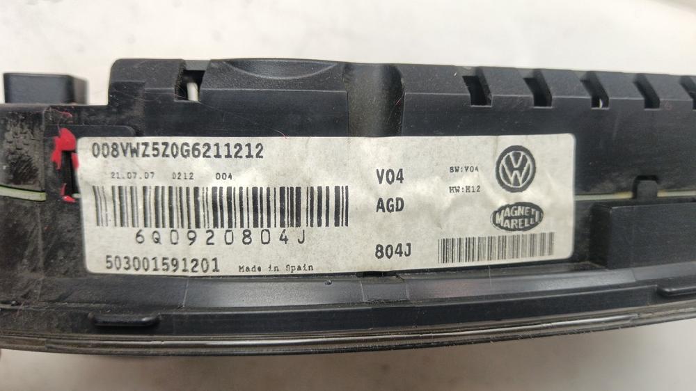CUADRO INSTRUMENTOS VOLKSWAGEN POLO 1.4 TD MT 70CV | 51KW