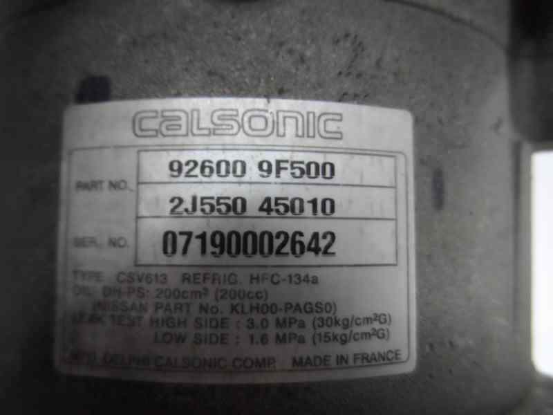 COMPRESOR AIRE ACONDICIONADO NISSAN ALMERA 1.5 MT 90CV | 69KW