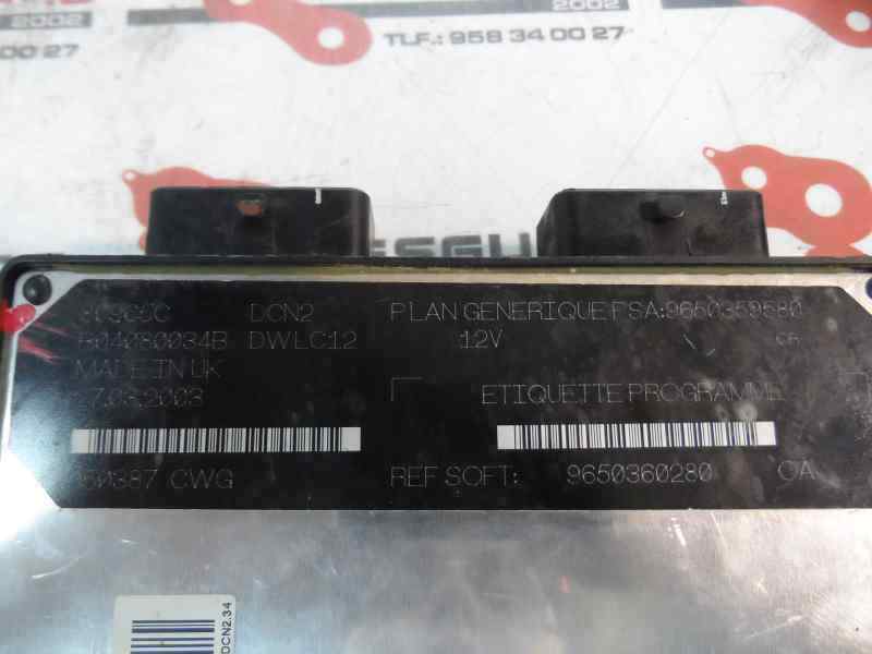 CENTRALITA MOTOR UCE CITROEN BERLINGO 1.9 D MT 69CV