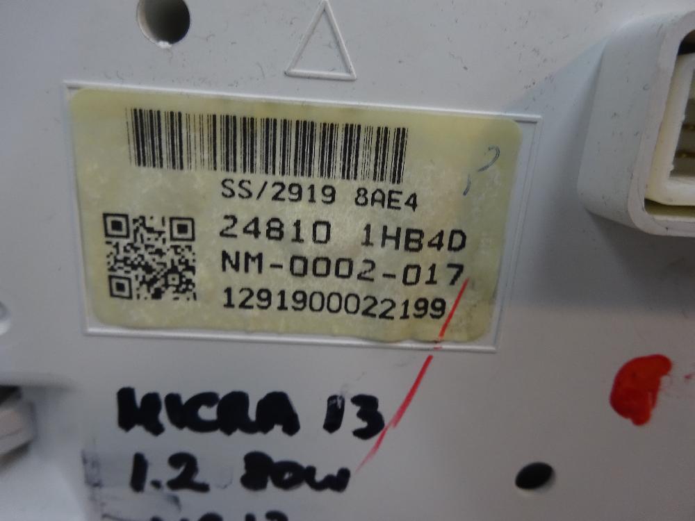 CUADRO INSTRUMENTOS NISSAN MICRA 1.2 MT 80CV