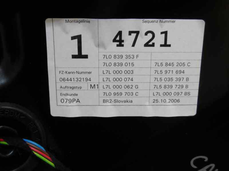 ELEVALUNAS TRASERO IZQUIERDO PORSCHE CAYENNE 4.5 AT TURBO 450CV