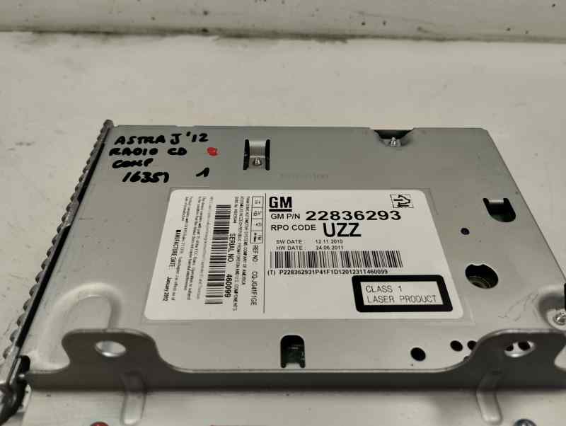 SISTEMA AUDIO RADIO CD OPEL ASTRA 1.7 CDTI MT 125CV