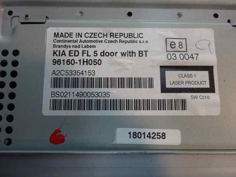 SISTEMA AUDIO RADIO CD KIA CEED 1.6 MT 113CV | 83KW