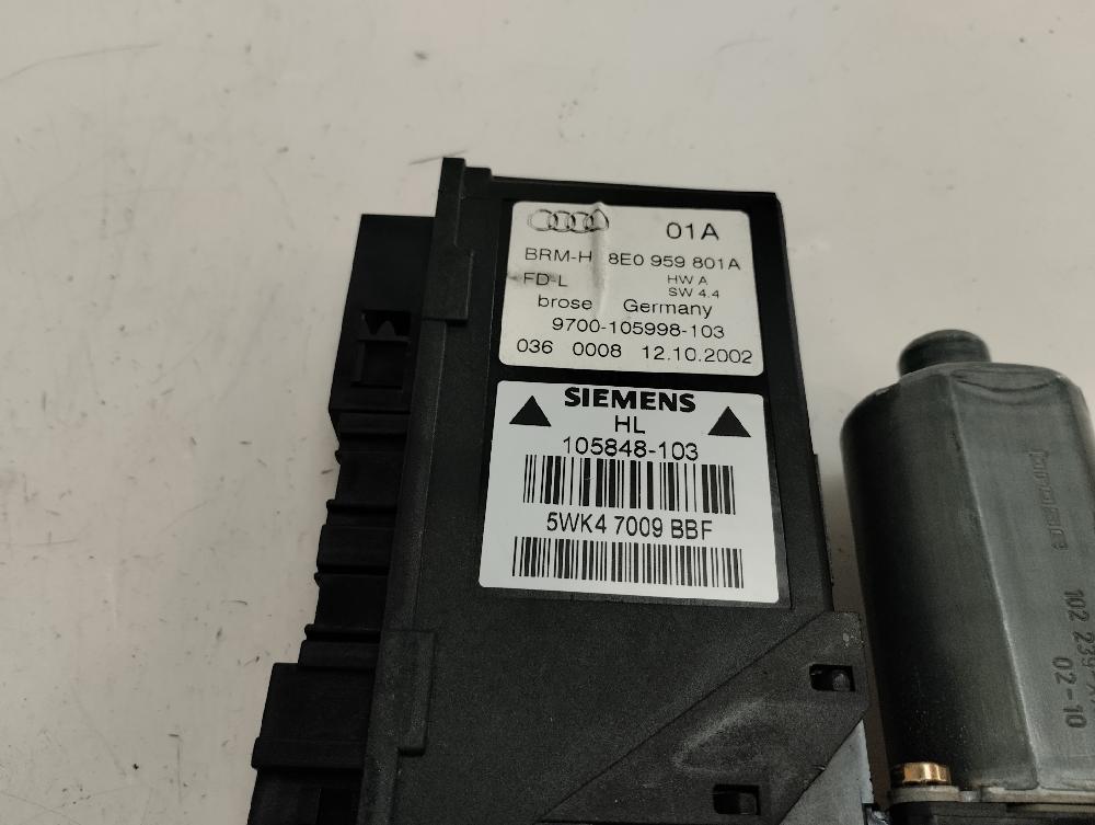 MOTOR ELEVALUNAS TRASERO IZQUIERDO AUDI A4 1.9 TDI 6MT 130CV