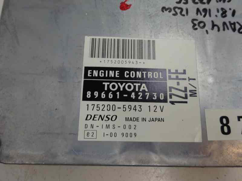 CENTRALITA MOTOR UCE TOYOTA RAV4 1.8 MT 4WD 125CV | 92KW