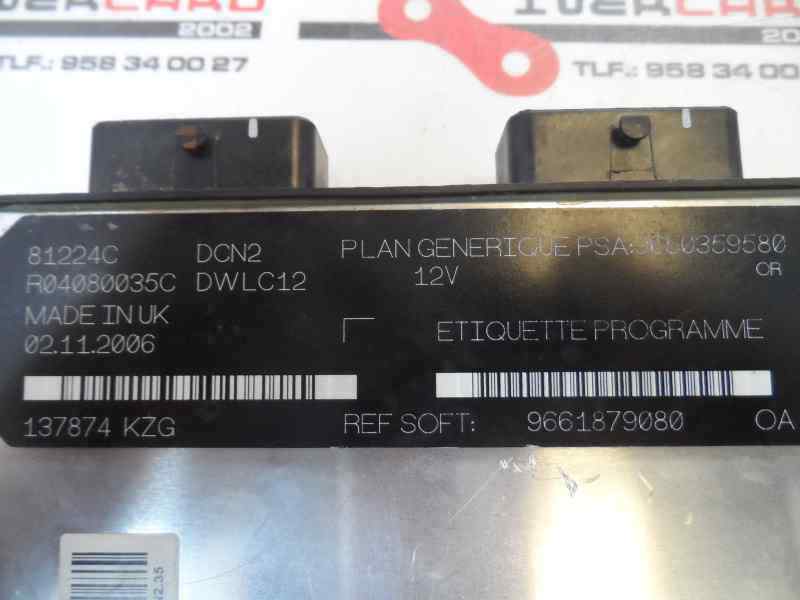 CENTRALITA MOTOR UCE CITROEN BERLINGO 1.9 D MT 69CV