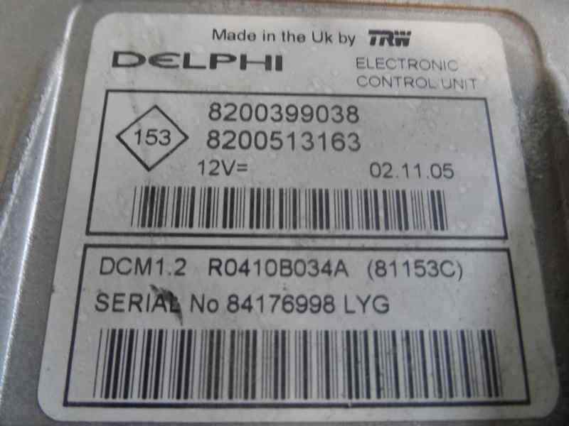 CENTRALITA MOTOR UCE RENAULT CLIO 2005 1.5 DCI MT 68CV