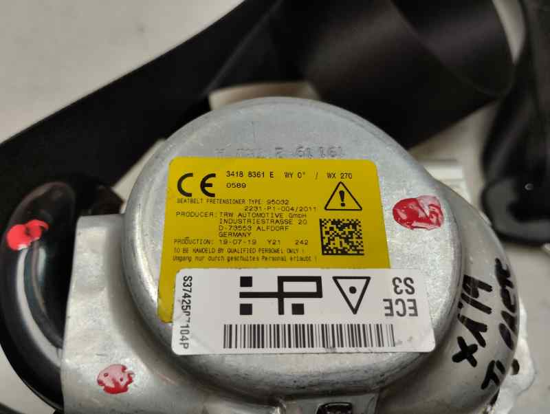CINTURON SEGURIDAD TRASERO IZQUIERDO BMW X1 1.5 16D SDRIVE MT 116CV