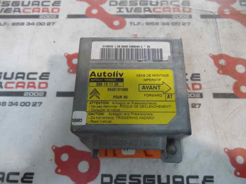 CENTRALITA AIRBAG CITROEN XSARA 2.0 HDI MT 90CV