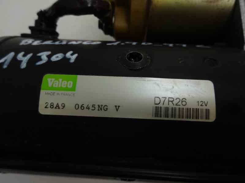 MOTOR ARRANQUE CITROEN BERLINGO 1.9 D MT 69CV