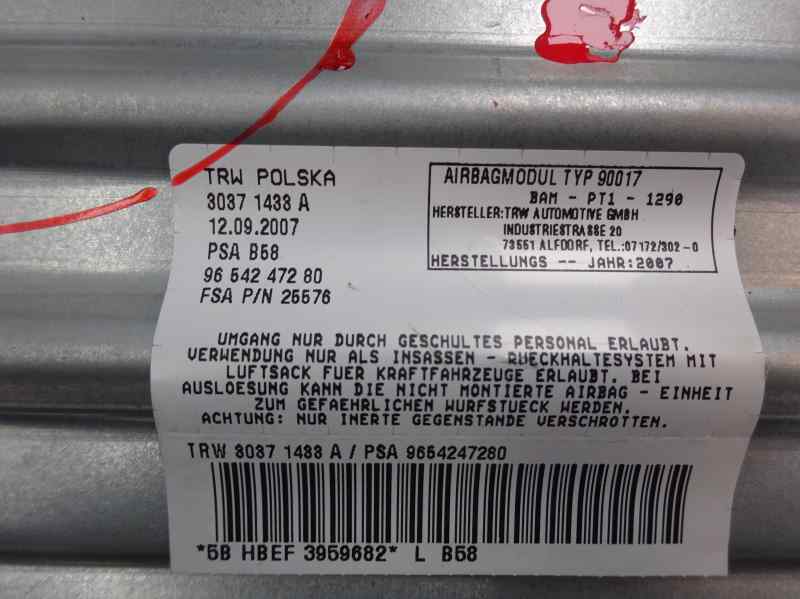 AIRBAG DELANTERO DERECHO CITROEN C4 PICASSO 1.6 HDI AMT 109CV