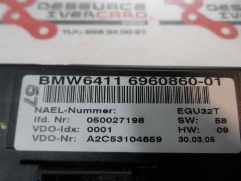 MANDO CALEFACCION AIRE ACONDICIONADO BMW SERIE 1 2005 1.6 116I MT 115CV