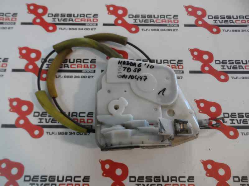 CERRADURA PUERTA TRASERA DERECHA MAZDA 6 2.2 MZR-CD MT 129CV
