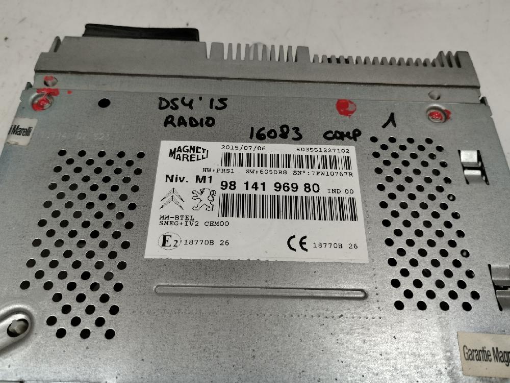 SISTEMA AUDIO RADIO CD CITROEN DS4 2015 1.6 THP MT 200CV