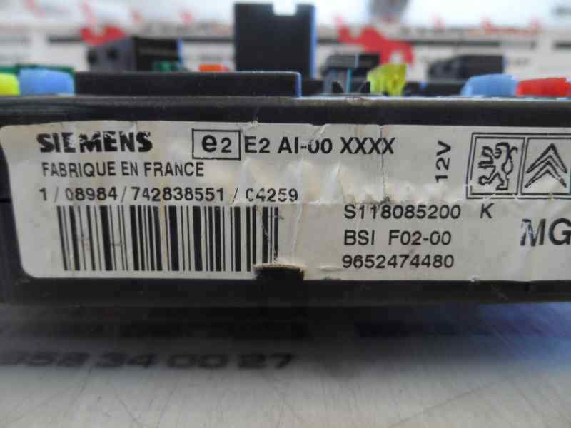 CAJA RELES FUSIBLES CITROEN C3 1.4 HDI MT 70CV