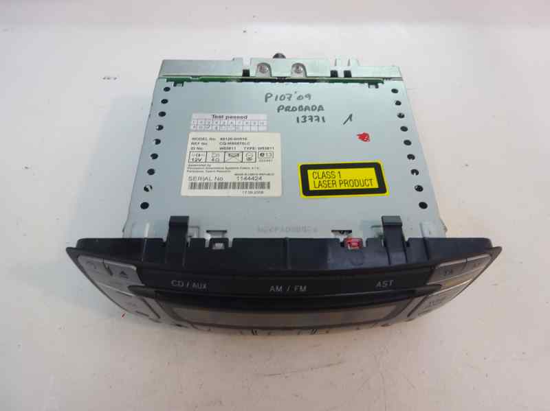 SISTEMA AUDIO RADIO CD PEUGEOT 107 1.0 MT 68CV | 50KW