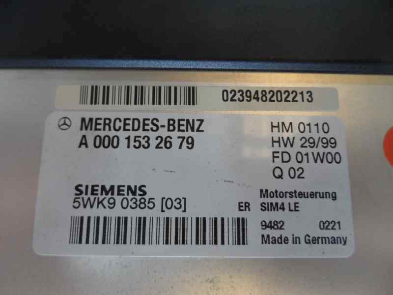 CENTRALITA MOTOR UCE MERCEDES BENZ CLASE CLK 2001 2.3 CLK 230 MT 197CV