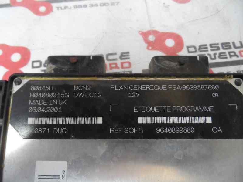 CENTRALITA MOTOR UCE PEUGEOT 206 1.9 D MT 70CV