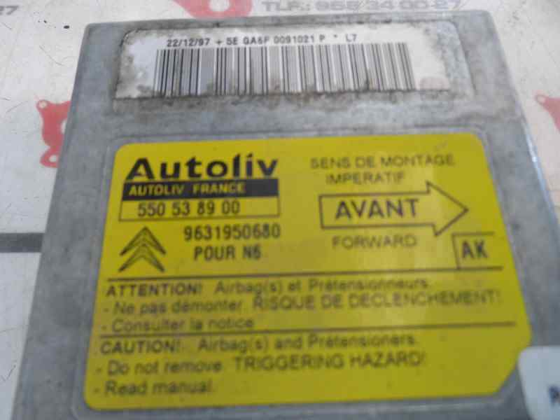 CENTRALITA AIRBAG CITROEN XSARA 1.9 TD MT 90CV