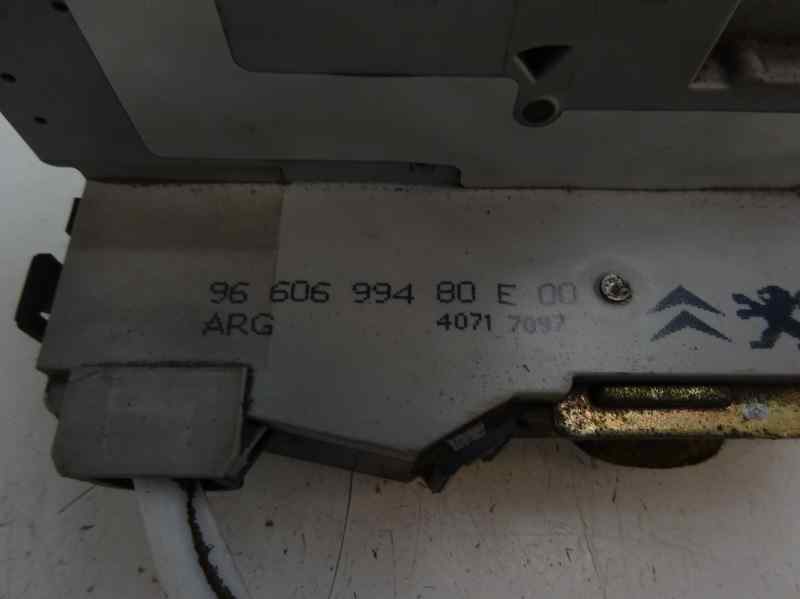 CERRADURA PUERTA TRASERA IZQUIERDA PEUGEOT 407 2.0 HDI MT 136CV