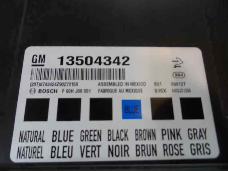 CAJA RELES FUSIBLES OPEL INSIGNIA 2009 2.0 CDTI MT 130CV