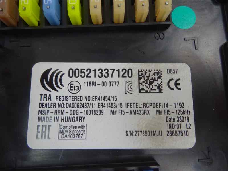 CAJA RELES FUSIBLES FIAT TIPO 1.3 MT 95CV | 70KW