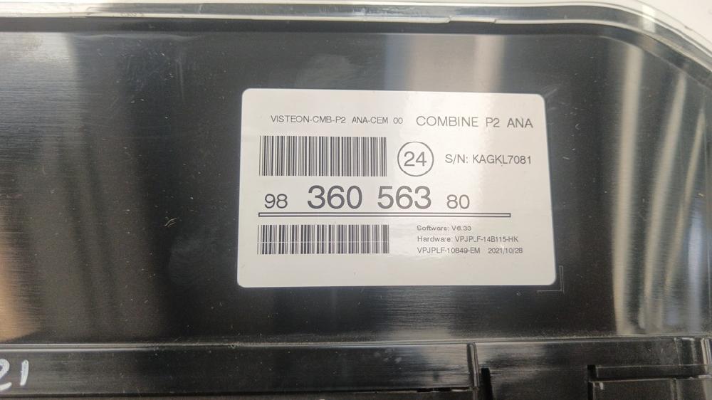 CUADRO INSTRUMENTOS PEUGEOT 208 1.5 MT 102CV | 75KW