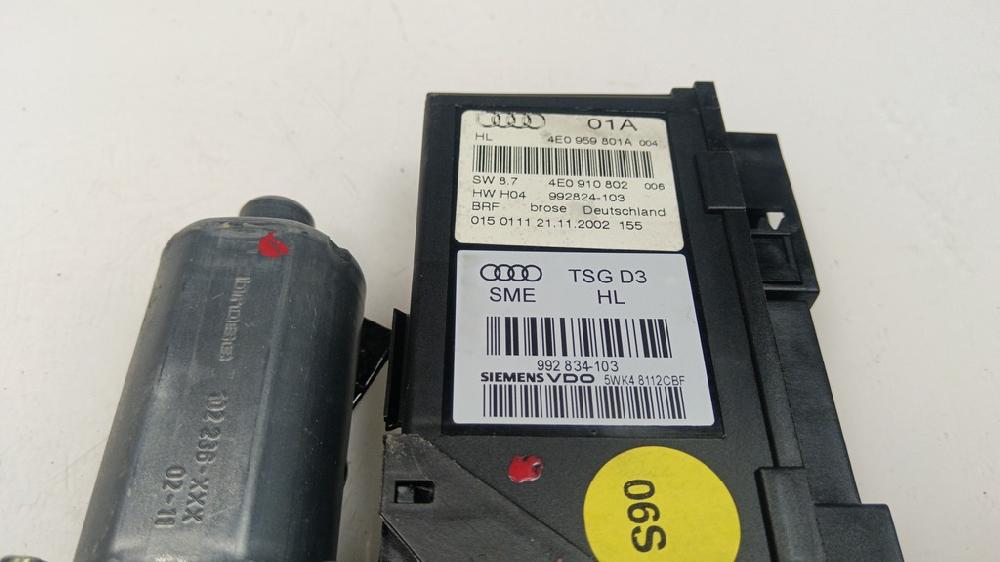 MOTOR ELEVALUNAS TRASERO IZQUIERDO AUDI A8 3.7 AT 4WD 280CV | 206KW