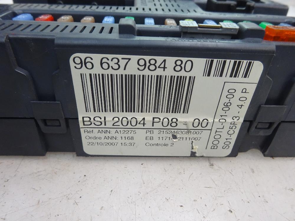 CAJA RELES FUSIBLES CITROEN C4 2008 1.6 HDI MT 90CV