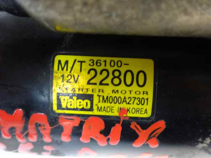 MOTOR ARRANQUE HYUNDAI MATRIX 1.6 MT 103CV | 76KW