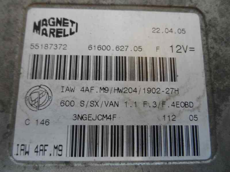 CENTRALITA MOTOR UCE FIAT SEICENTO 2005 1.1 MT 55CV | 40KW