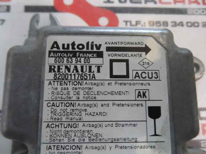 CENTRALITA AIRBAG RENAULT MEGANE 2001 1.9 DTI MT 98CV | 72KW