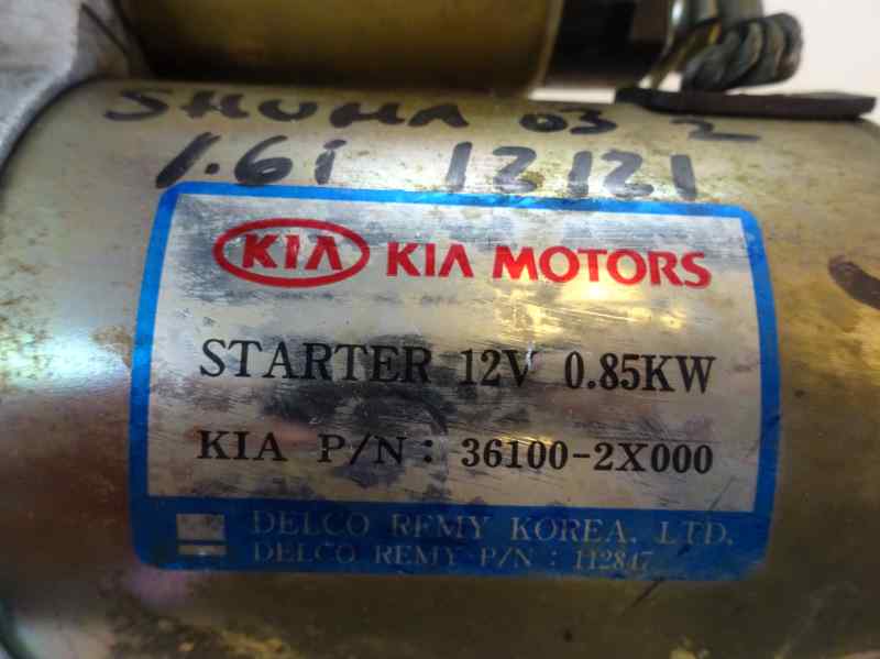 MOTOR ARRANQUE KIA SHUMA 1.6 MT 101CV | 75KW