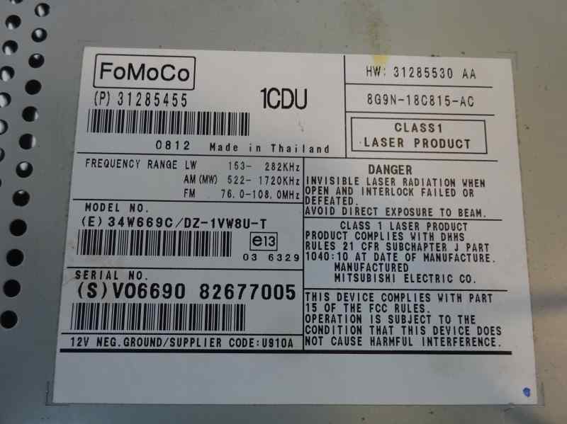 SISTEMA AUDIO RADIO CD VOLVO XC70 2.4 D5 MT AWD 185CV